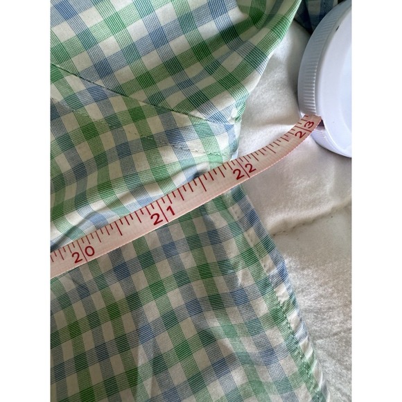 Vineyard Vines Whale Shirt Mens Medium Gingham Check Button Down Shirt EUC - Picture 8 of 12